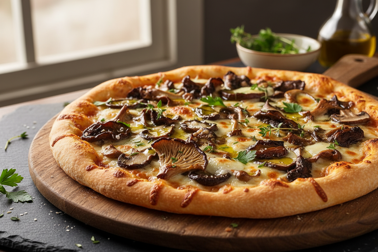 Mixed Mushroom Pizza