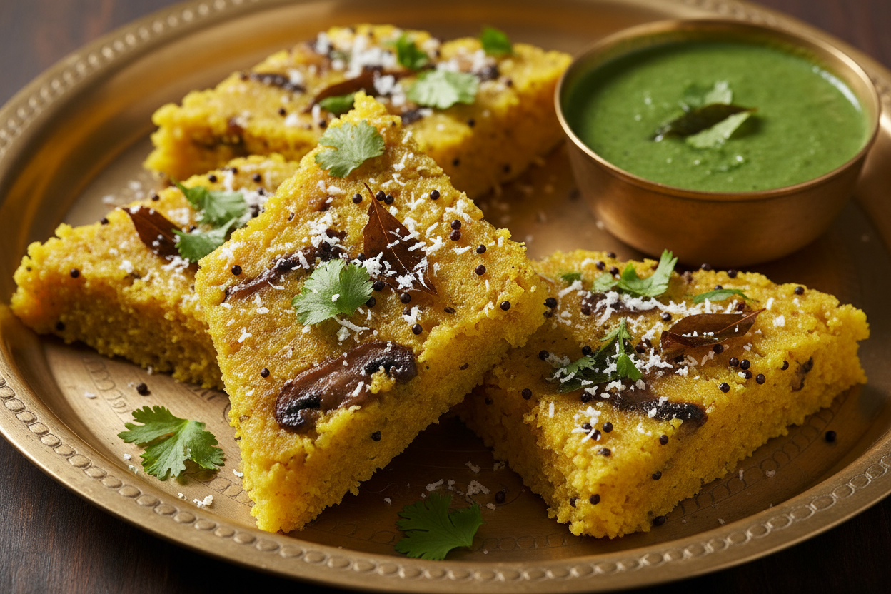 Mushroom Dhokla