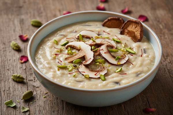 Mushroom Kheer (Dessert)